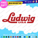 Fits Ludwig Drum Decals Stickers Vinyl Cymbal Bass Percusion Music USA Head Amp. - Image 12