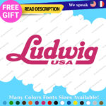 Fits Ludwig Drum Decals Stickers Vinyl Cymbal Bass Percusion Music USA Head Amp. - Image 14
