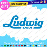 Fits Ludwig Drum Decals Stickers Vinyl Cymbal Bass Percusion Music USA Head Amp. - Image 18