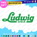 Fits Ludwig Drum Decals Stickers Vinyl Cymbal Bass Percusion Music USA Head Amp. - Image 20