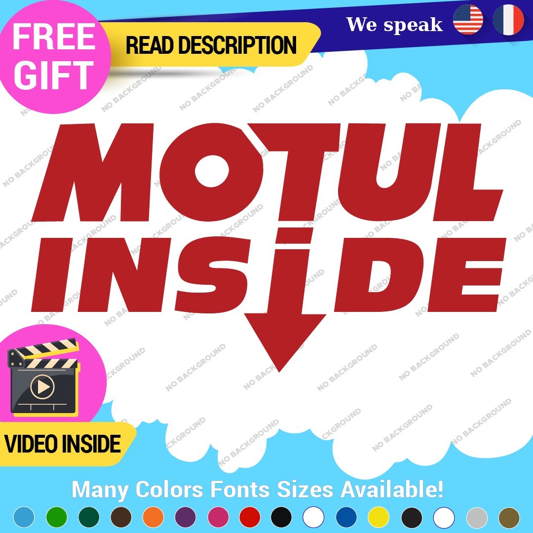 Motul Inside Decal Stickers Vinyl Car Oil Lubrificant Race JDM Lowered Truck 297727794094 Motul Inside Decal Stickers Vinyl Car Oil Lubrificant Race JDM Lowered Truck - Image 1