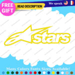 Fits Alpinestars Stars Moto Decals Stickers Vinyl Motocross Alpine Helmet MotoGP - Image 27