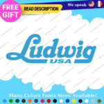 Fits Ludwig Drum Decals Stickers Vinyl Cymbal Bass Percusion Music USA Head Amp. - Image 28