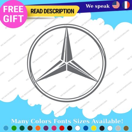 Fits Mercedes Decals Stickers Vinyl AMG Performance Driving Sport Wheels Badge