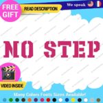 No Step Decals Caution Stickers Vinyl Stencil Marking Boat Truck Car Aircraft 3