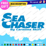 Fit Sea Chaser Boat Large Decal Sticker Skiff Carolina Cover Center Console Top