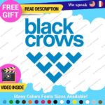 Fits Black Crows Snowboard Decals Sticker Vinyl Skis Poles Binding Boots Snows - Image 14