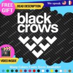 Fits Black Crows Snowboard Decals Sticker Vinyl Skis Poles Binding Boots Snows