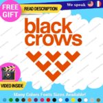 Fits Black Crows Snowboard Decals Sticker Vinyl Skis Poles Binding Boots Snows - Image 8