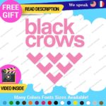 Fits Black Crows Snowboard Decals Sticker Vinyl Skis Poles Binding Boots Snows - Image 10