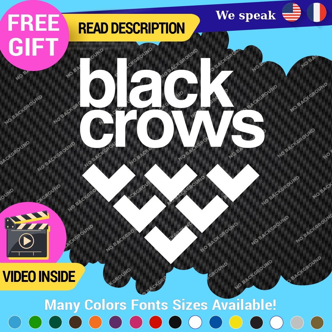 Fits Black Crows Snowboard Decals Sticker Vinyl Skis Poles Binding Boots Snows 297353878915 Fits Black Crows Snowboard Decals Sticker Vinyl Skis Poles Binding Boots Snows - Image 1