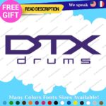 Fits DTX Drums Yamaha  Decals Stickers Vinyl Replacement Band Percussion Bass - Image 11