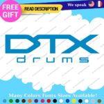 Fits DTX Drums Yamaha  Decals Stickers Vinyl Replacement Band Percussion Bass - Image 14