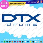 Fits DTX Drums Yamaha  Decals Stickers Vinyl Replacement Band Percussion Bass - Image 15