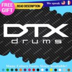 Fits DTX Drums Yamaha  Decals Stickers Vinyl Replacement Band Percussion Bass