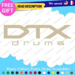 Fits DTX Drums Yamaha  Decals Stickers Vinyl Replacement Band Percussion Bass - Image 21