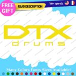 Fits DTX Drums Yamaha  Decals Stickers Vinyl Replacement Band Percussion Bass - Image 5