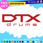 Fits DTX Drums Yamaha  Decals Stickers Vinyl Replacement Band Percussion Bass - Image 7