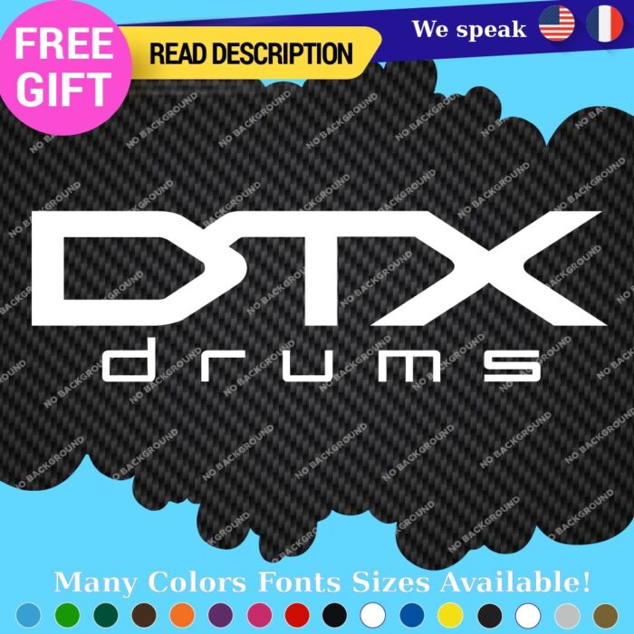 Fits DTX Drums Yamaha Decals Stickers Vinyl Replacement Band Percussion Bass 297353876615 Fits DTX Drums Yamaha Decals Stickers Vinyl Replacement Band Percussion Bass - Image 1