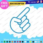 Hands Decals Stickers Vinyl Car JDM Shocker Sign Truck Peace Size Funny Laptop - Image 16