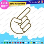 Hands Decals Stickers Vinyl Car JDM Shocker Sign Truck Peace Size Funny Laptop - Image 21