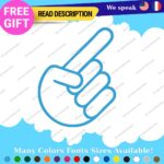 Hands Decals Stickers Vinyl Car JDM Shocker Sign Truck Peace Size Funny Laptop - Image 23