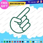 Hands Decals Stickers Vinyl Car JDM Shocker Sign Truck Peace Size Funny Laptop - Image 24