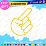 Hands Decals Stickers Vinyl Car JDM Shocker Sign Truck Peace Size Funny Laptop - Image 4