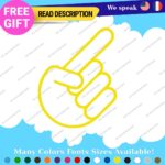 Hands Decals Stickers Vinyl Car JDM Shocker Sign Truck Peace Size Funny Laptop - Image 5