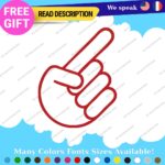 Hands Decals Stickers Vinyl Car JDM Shocker Sign Truck Peace Size Funny Laptop - Image 7