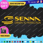 Ayrton Senna Driven Decal Sticker Vinyl Legend Formula Grand Prix Race Racing F1