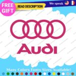 Fits Audi Quattro Decals Stickers Vinyl Door Sport Ring Racing Line S Car e-tron - Image 12