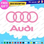 Fits Audi Quattro Decals Stickers Vinyl Door Sport Ring Racing Line S Car e-tron - Image 13