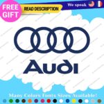 Fits Audi Quattro Decals Stickers Vinyl Door Sport Ring Racing Line S Car e-tron - Image 15