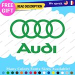 Fits Audi Quattro Decals Stickers Vinyl Door Sport Ring Racing Line S Car e-tron - Image 20