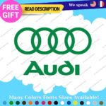 Fits Audi Quattro Decals Stickers Vinyl Door Sport Ring Racing Line S Car e-tron - Image 21