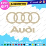 Fits Audi Quattro Decals Stickers Vinyl Door Sport Ring Racing Line S Car e-tron - Image 24