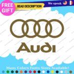 Fits Audi Quattro Decals Stickers Vinyl Door Sport Ring Racing Line S Car e-tron - Image 25