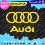 Fits Audi Quattro Decals Stickers Vinyl Door Sport Ring Racing Line S Car e-tron - Image 8
