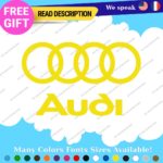 Fits Audi Quattro Decals Stickers Vinyl Door Sport Ring Racing Line S Car e-tron - Image 10