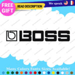 Fits Boss Audio Decals Stickers Stereo Vinyl System Amplifier Speaker Equalizer