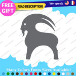 Fits Goat Backcountry Snowboard Decal Sticker Vinyl Snow Ski Hoodie Jacket Gore.