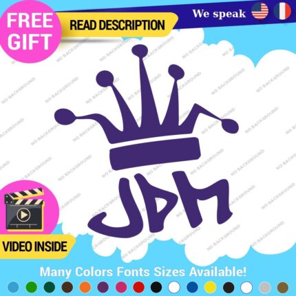 Joker JDM King Decals Stickers Vinyl Funny Crow Drift Racing Bomb Lowered