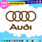 Fits Audi Quattro Decals Stickers Vinyl Door Sport Ring Racing Line S Car e-tron - Image 30