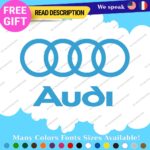 Fits Audi Quattro Decals Stickers Vinyl Door Sport Ring Racing Line S Car e-tron - Image 28