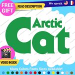 Fits Arctic Cat Lime Decal Stickers Vinyl Green Old Ski Doo Snowmobile Head Team