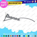 Fits Ibanez Guitar Decals Stickers Vinyl Swoosh Jem Headstock Old Vintage Amp. - Image 22