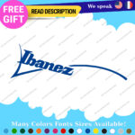 Fits Ibanez Guitar Decals Stickers Vinyl Swoosh Jem Headstock Old Vintage Amp. - Image 6