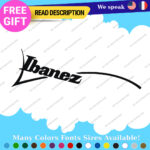 Fits Ibanez Guitar Decals Stickers Vinyl Swoosh Jem Headstock Old Vintage Amp. - Image 7