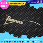 Fits Ibanez Guitar Decals Stickers Vinyl Swoosh Jem Headstock Old Vintage Amp. - Image 27